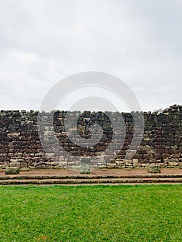 View of jesuit ruins at misiones province