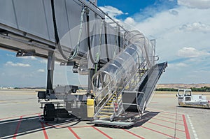 View of a jet bridge.