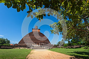 View of the Jetavan the oldest Dagoba in Anuradhapura, Sri Lanka