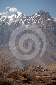 View of Jharkot from Muktinath.