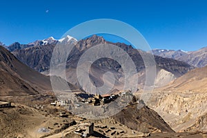 View on the Jharkot village in lower Mustang, Nepal