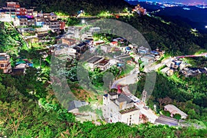 View of Jiufen town and nature