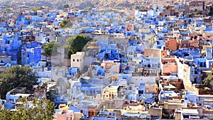 View of Jodhpur-blue city. India.