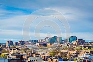 View of Johns Hopkins Hospital, in Baltimore, Maryland