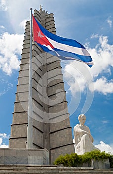 View of the Jose Marti memorial in Havana