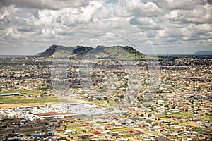 View of Juba, capital of South Sudan, taken from above