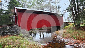 View of Jud Christian Covered Bridge in Pennsylvania, United States