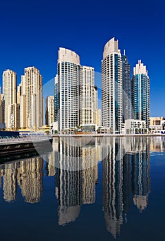 A view of Jumeirah Beach Residence, at Dubai Marin