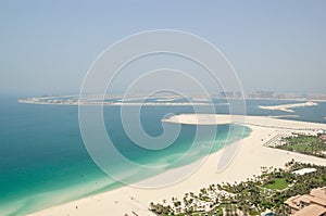 View on Jumeirah Palm artificial island