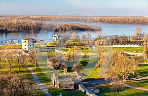 View on the junction of the River Sava and the Danube