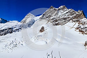 View of Jungfrau, Top of Europe, Bernese Oberland, Switzerland