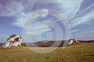 View of the Jurrasic highlands in Silesia / Poland landscape