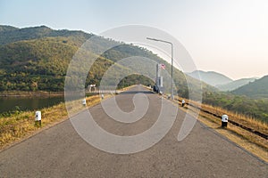 View of the kaengkrachan dam in petchburi, Thailand