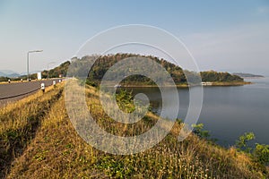 View of the kaengkrachan dam in petchburi, Thailand