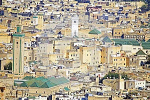 View of Kairaouine Mosque in Fes, Morocco,