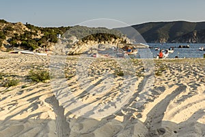 View of Kalamitsi Beach, Chalkidiki, Sithonia, Central Macedonia