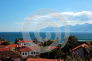 View of Kaleici, old town in Antalya, Turkey
