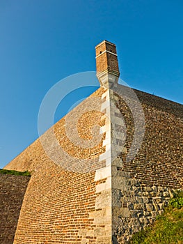 A view at Kalemegdan fortress walls from below, Belgrade