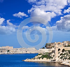 View of Kalkara and Valetta