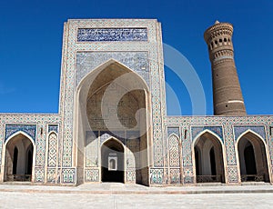 View of Kalon mosque and minaret photo