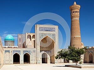 View of Kalon mosque and minaret - Bukhara photo