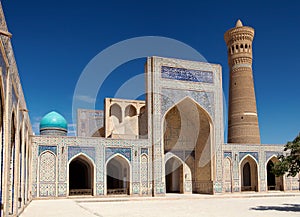 View of Kalon mosque and minaret - Bukhara