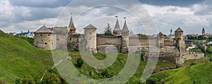 View on Kamianets Podilskyi castle, Ukraine