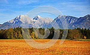 View on Kamnik Savinja alps, Slovenia