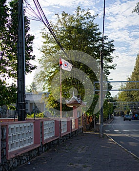 The view of Kampot river banks