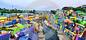 Kampung Warna-Warni Jodipan, the Village of Color in Malang, Indonesia