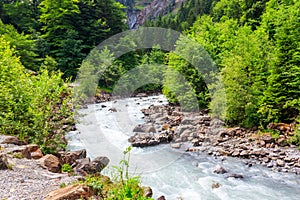 View of the Kander river, Switzerland