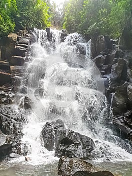 View on Kanto Lampo waterfall on Bali island