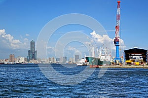 View of Kaohsiung City and Port