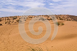 View of Karakum Desert in Turkmenist