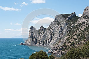 View of Karaul-Oba mountain, Crimea photo