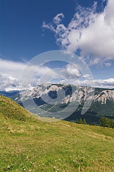 View of the Karawanken Range from Drelandereck