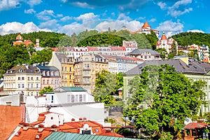 View of Karlovy Vary Carlsbad. Czech Republic
