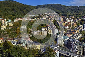 View of Karlovy Vary, Czech republic