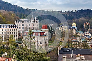 View of Karlovy Vary, Czech republic