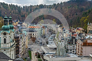 View of Karlovy Vary, Czech republic