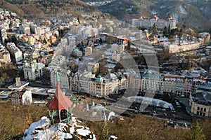 View on Karlovy Vary, the Czech Republic