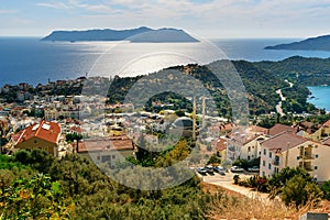 View of Kas town in Turkey
