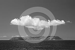 View of Kastellorizo from Kas in Turkey