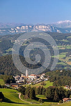 View of Kastelruth, South Tyrol