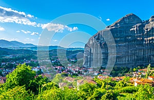 View of Kastraki village in Greece