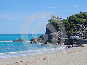 View of the Katsurahama beach in Kochi, Japan