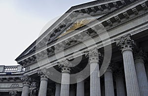 View of Kazan Icon Cathedral in Saint-Petersburg city, Russia.