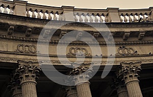 View of Kazan Icon Cathedral in Saint-Petersburg city, Russia.