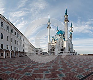 View of the Kazan Kremlin mosque cathedral Col-Sharif