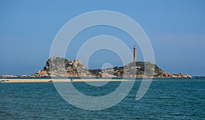 View of the Kega lighthouse in Phan Rang, Vietnam